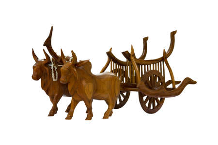 Wood cow の写真素材