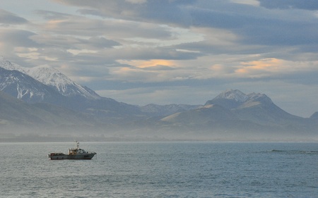 Boat in New Zealandの素材