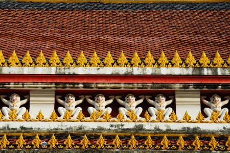 The art of roof in Thailandの写真素材