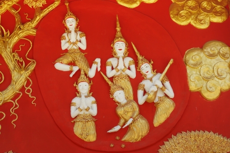 Art wall Thai styleの写真素材