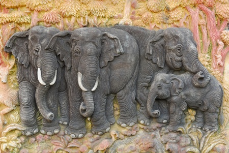 Elephant wall  logoの写真素材