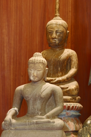Sand stone Buddhaの写真素材