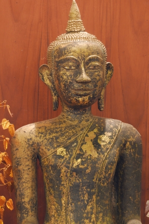 Timber buddhaの写真素材