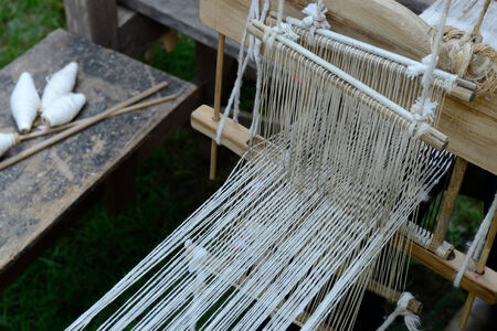 Procedure of weave thai silk 
