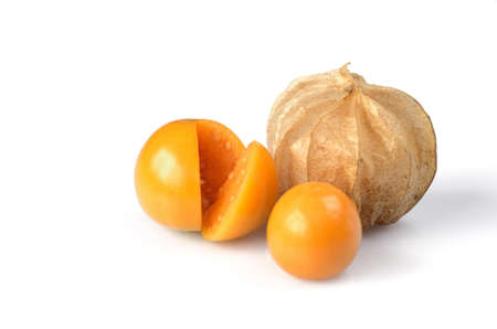 Thai Fruit  Cape gooseberry  in isolatedの写真素材