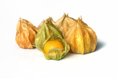 Thai Fruit  Cape gooseberry  in isolated の写真素材