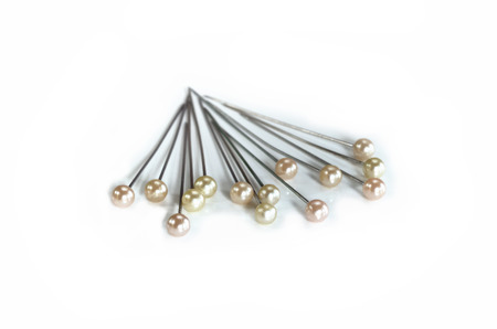 pinheads in white backgroundの写真素材