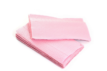 Tissue paper for cleaning after lunchの写真素材