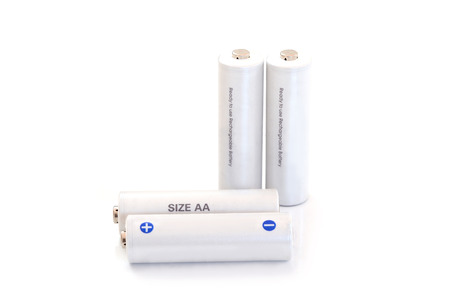 Rechargeable battery isolated on white background