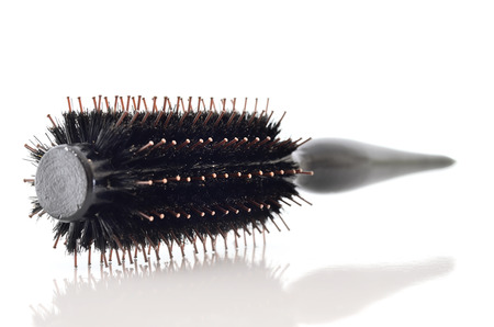 comb brush isolated on whiteの写真素材