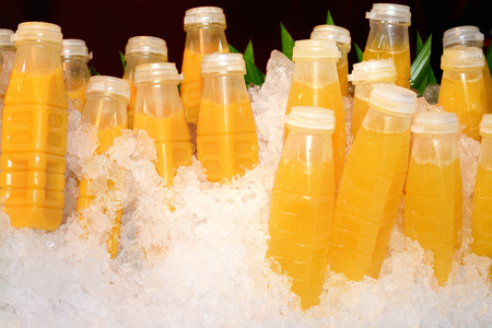 Passion fruit juice on iceの写真素材