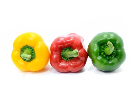 bell pepper isolate on white backgroundの写真素材