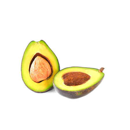 Fresh Avocado fruit  isolated on white background