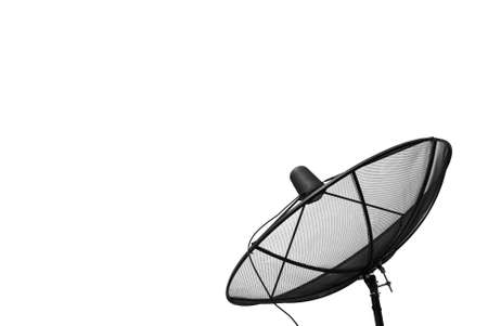Satellite dish , Isolated on whiteの写真素材