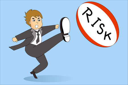Risk management. Business concept illustrationのイラスト素材