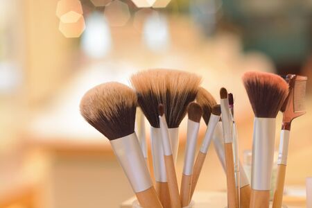 Professional makeup brushの写真素材