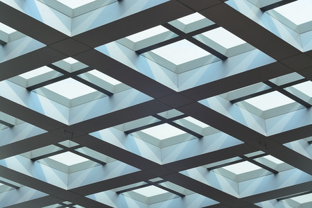 skylight roof and ceiling decorated modern designの写真素材