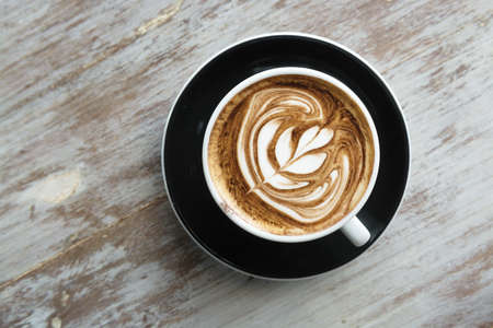 cappuccino coffee as backgroundの写真素材