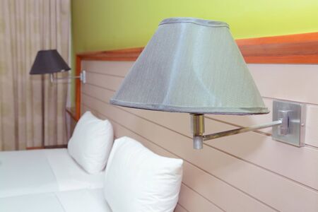 Vintage style bed lantern in decorated in bedroom