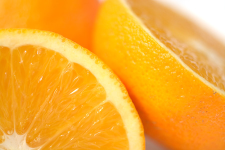 Navel Orange Isolated on White Background