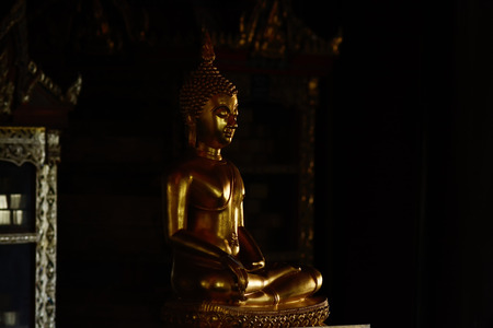 Golden buddish state in the art styleの写真素材
