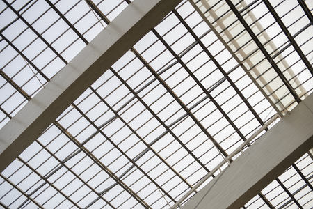 skylight roof structure in construction building