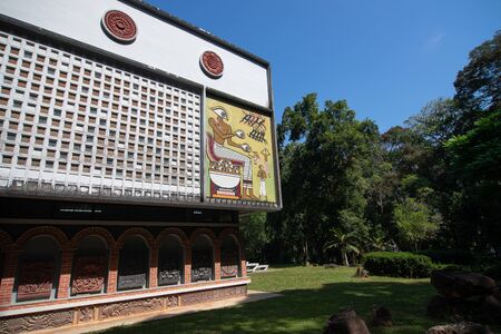Surat Thani, Thailand -January 01, 2020 Spiritual theatre of Wat Suan Mok Phalaram or Suan Mok Phalaram temple ,Chaiya ,Surat Thani, Thailandのeditorial素材