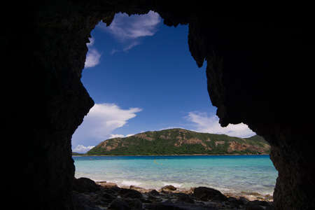 Koh kham island dock Beautiful wooden bridge at koh kham tropical island beach - Koh Kham Sattahip ,Chonburi ,Thailand.の写真素材