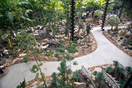CHONBURI ,THAILAND - APRIL 15,2022 : The best of garden of the world at Nongnooch Garden .This location is famous place and destination of Thailand ,Pattaya ,Chonburi ,Thailandのeditorial素材