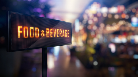 LED Display - Food and beverage signageの写真素材
