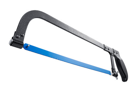 Hacksaw with handle isolatedの写真素材