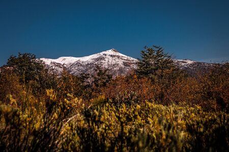 Photograph of nature and mountains of the Andes mountain range of the American Continent. Spectacular.の写真素材