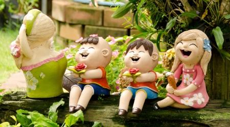 Ceramic Boy Doll  の写真素材