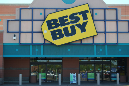 Mesa, AZ, USA - August 6, 2014  Best Buy corporation is a consumer electronics store headquartered in Richfield, Minnesota and was founded in 1966  August 6, 2014のeditorial素材