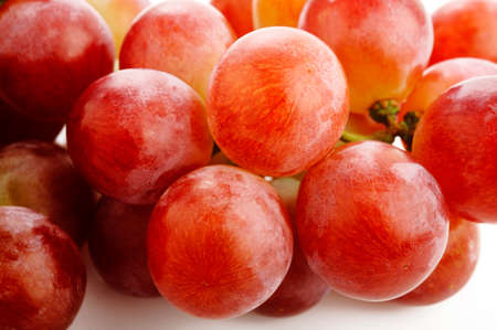 red grape isolated on white backgroundの写真素材