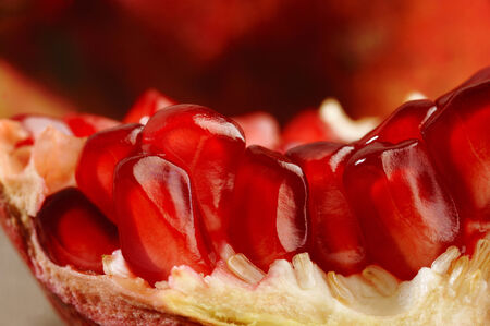 Ripe pomegranate fruitの写真素材