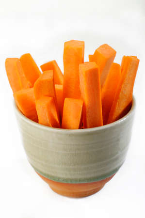 carrots sticks in bowlの写真素材