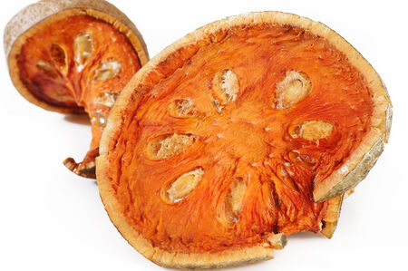 Bael Fruit tea on white backgroundの写真素材