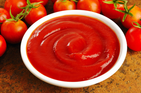 Sauce cup of ketchup