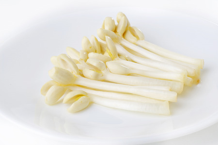 peanut sprout on white plate