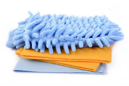 microfiber cloth on white background