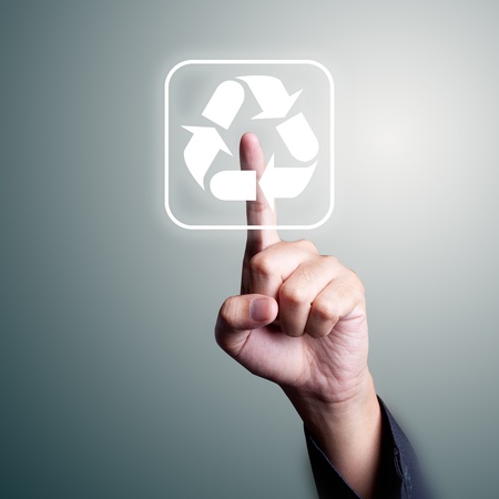 recycle pushの写真素材