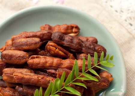 Tamarind on plateの写真素材
