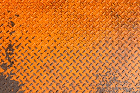 Rusty orange metal groundの写真素材