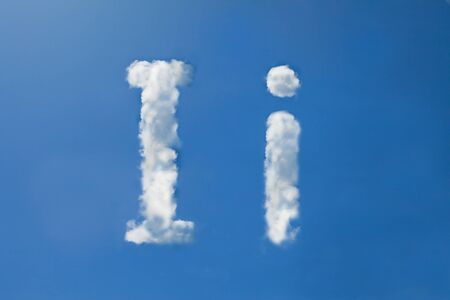 I  font cloudsの写真素材