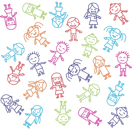 Vector of colorful children backgroundの写真素材