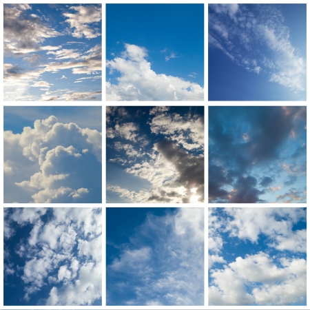  Nine types of skyの写真素材