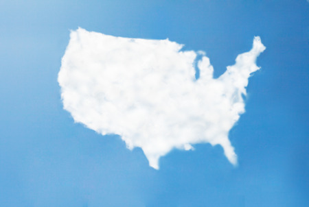 usa cloud mapの写真素材