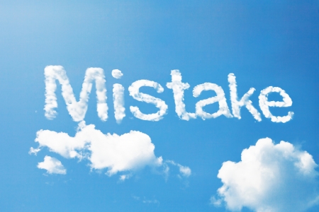 Mistake a cloud  massage on skyの写真素材