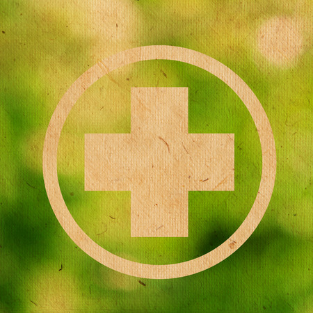 reuse on green backgroundの写真素材